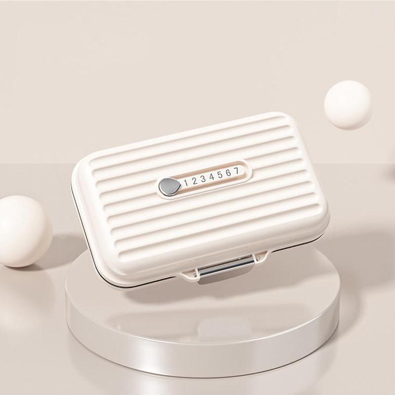 Portable Pill Box, 7 Grid Sub-packaging Pills Sealed Storage Box, Simple Moisture-proof Medicine Storage Box, Vitamin & Pill Organizer for Travel & Daily Use 7