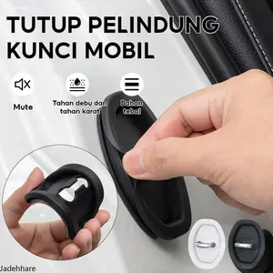 Bantalan Kejut Kunci Pintu Mobil Anti Benturan Universal Pelindung Pintu Kendaraan Penutup Kunci Mobil Anti Tabrakan Aksesoris Interior