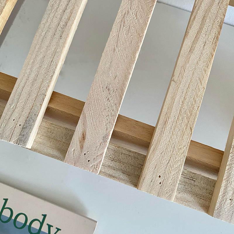 Wooden Desktop Storage Rack, 1 Count Double Layer Desk Organizer, Desk Storage Shelf for Home Office, Summer Home Decor Shelf, Home Organizer, Desk Accessories, House Organizers 6