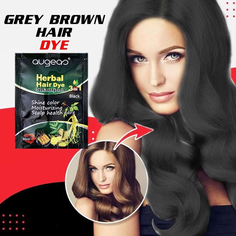 Product Introduction of 【TERSEDIA & COD】30ml Sampo Pewarna Rambut Herbal Plant Menutupi Kesehatan Di Rambut Kulit Q8D4 30