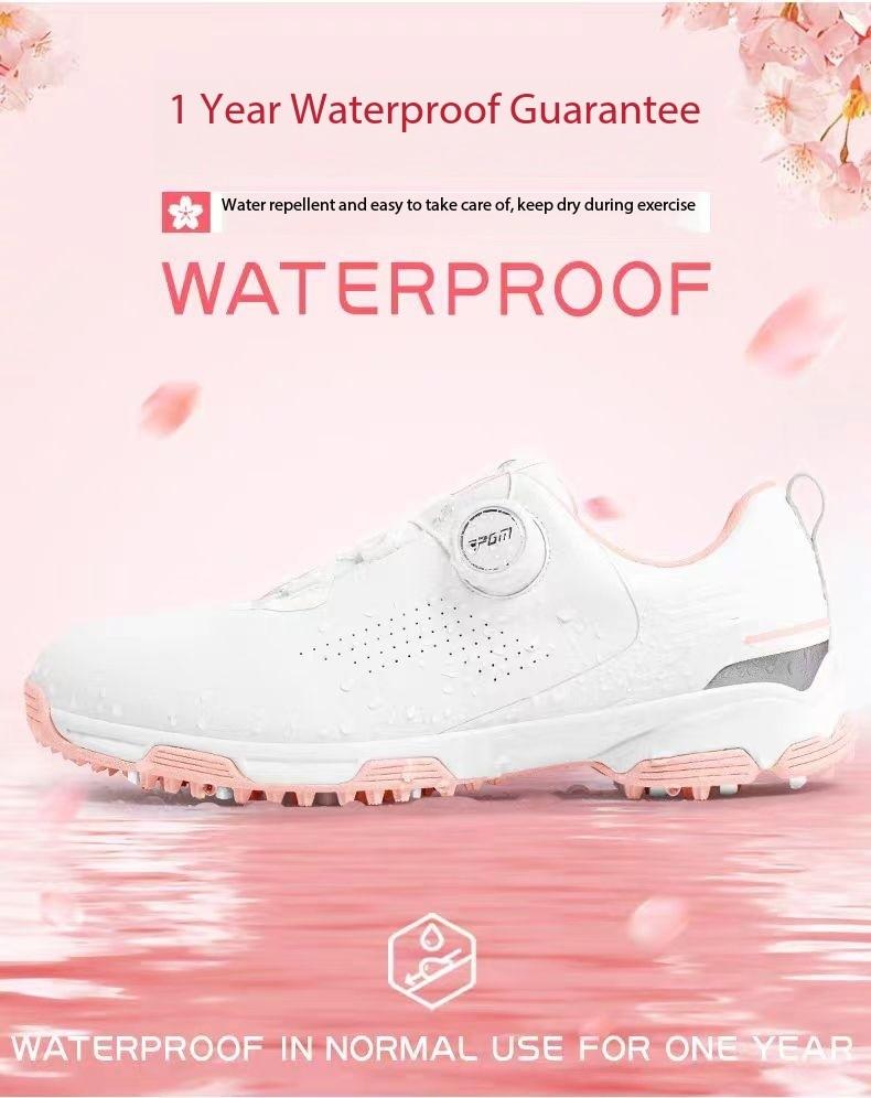 Product Introduction of [PGM] Golf Shoe Women's Breathable Sneaker Anti-Slip Lightweight Knob Comfortable Shock-Absorbing Nail-Free Shoes Xz352 10