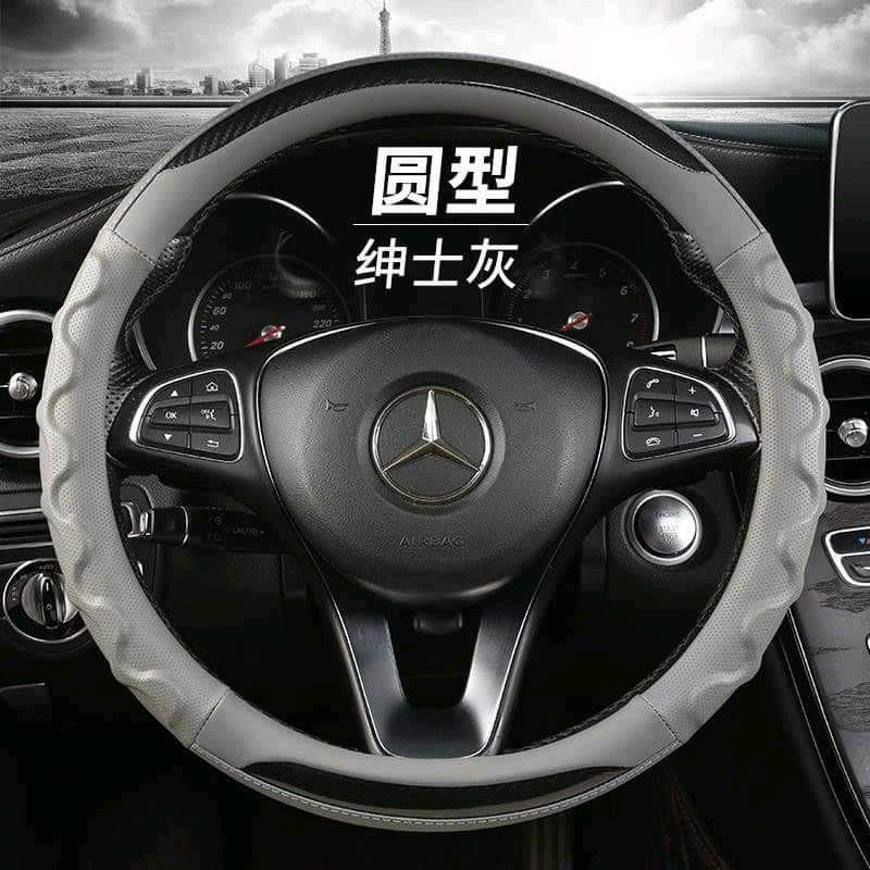 Bọc Vô Lăng Cao Cấp Luxury Car Vân Carbon  Phối Da Nhiều Màu Size 36cm-49cm 2