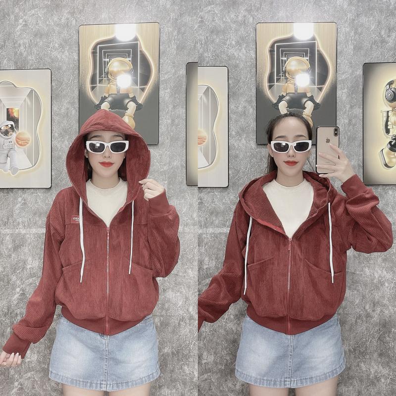 Product Introduction of ÁO KHOÁC NHUNG GÂN NỮ CAO CẤP 7 TÚI Jacket Women 7