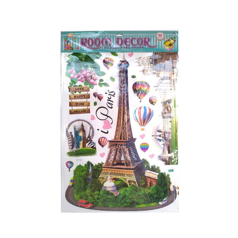 Wallpaper Stiker Ornament Karakter 5D 5