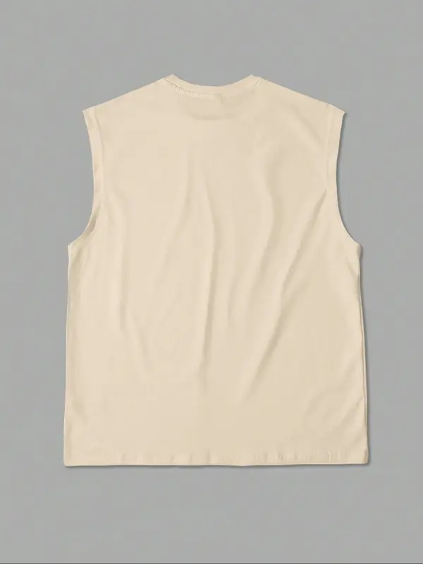 Men's Bull Head Print Round Neck Tank Top, Casual Fit Quick Drying Breathable Sleeveless Top for Gym Workout Running, Men's Clothes for Summer 5