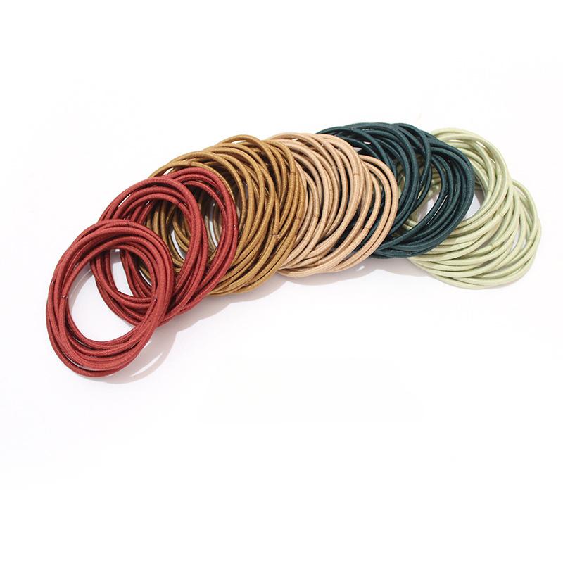 Dây Buộc Tóc, Cô Gái Dễ Thương, Màu, Một Gói 100 Miếng, Dây Buộc Tóc 4