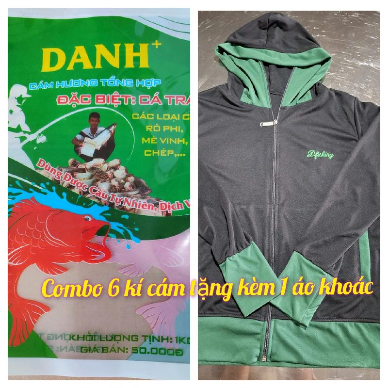 Combo 6 kí cám Danh câu cá tra kèm 1 áo chống nắng. Fishing Nam