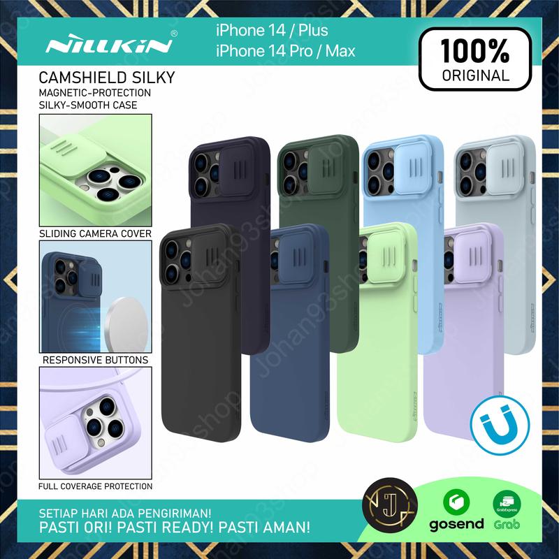 Case iPhone 14 Pro Max Plus CamShield Silky Camera NILLKIN Magnetic Casing 0