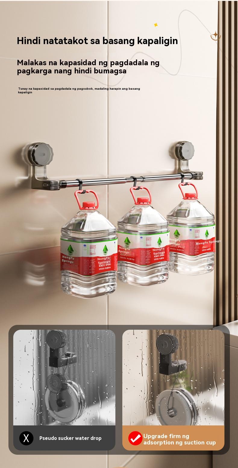 Product Introduction of Giá Treo Khăn Hút Gắn Tường Có Thể Điều Chỉnh Có Thể Mở Rộng, Không Cần Khoan, Thép Không Gỉ Bền 14