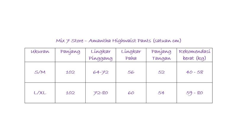 Product Introduction of Amantha Celana Panjang Wanita Celana Bahan Scuba Highwaist Belt Rantai 0