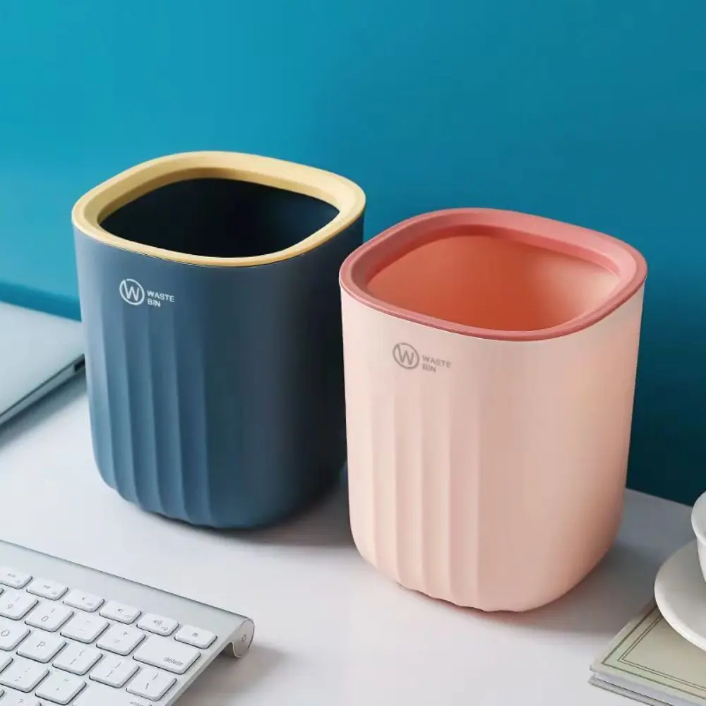 Office Supplies Plastic Mini Waste Bin Thickened Durable Desktop Trash Can Convenient Garbage Collector Coffee Table