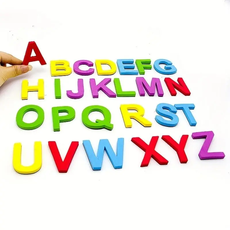 Magnetic Alphabet & Number & Symbols Set, 50pcs/set Random Color Magnetic Fridge Magnet, Home Decor for Kitchen Classroom Dining Room, Decoration 5