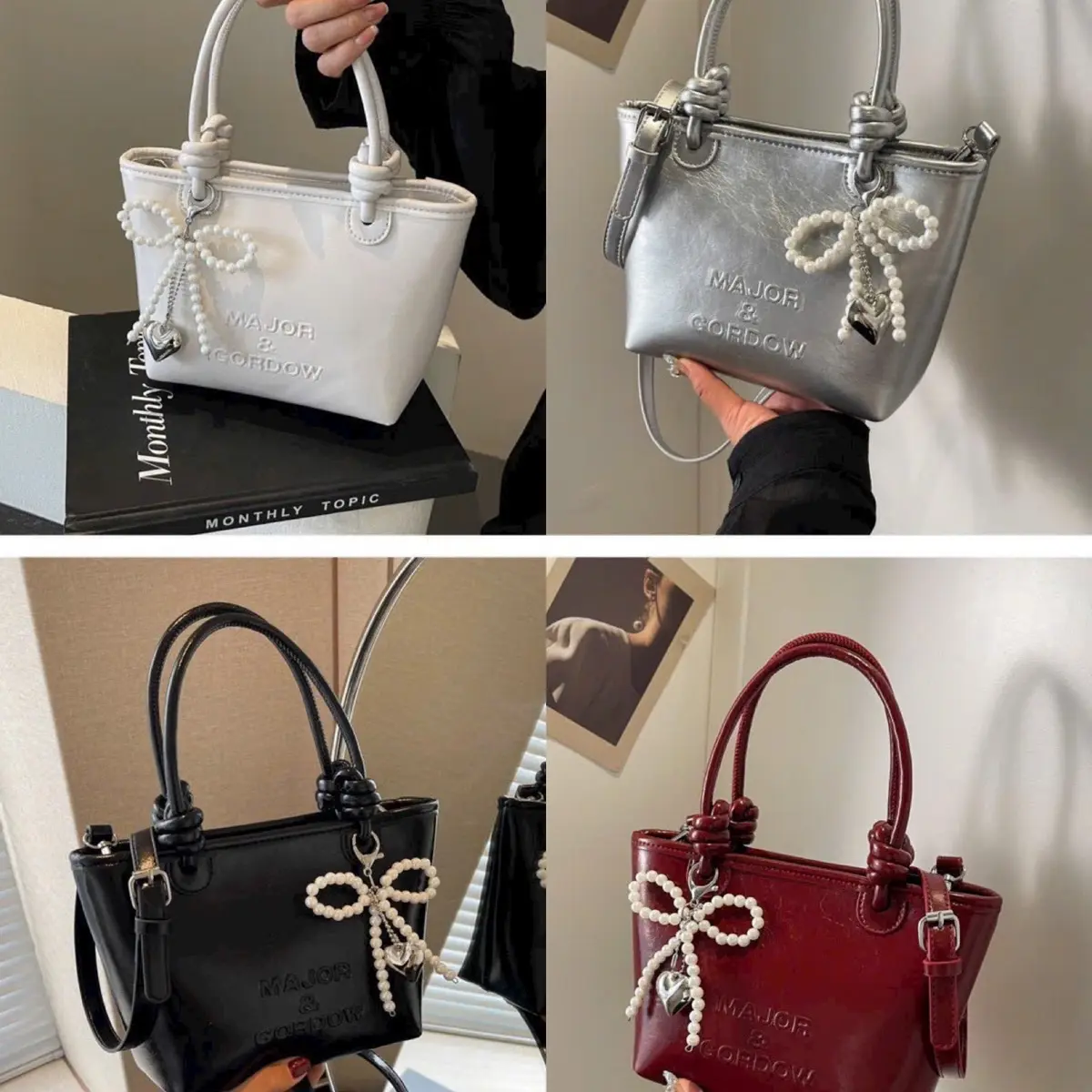 M46 túi Major quai xách kèm charm