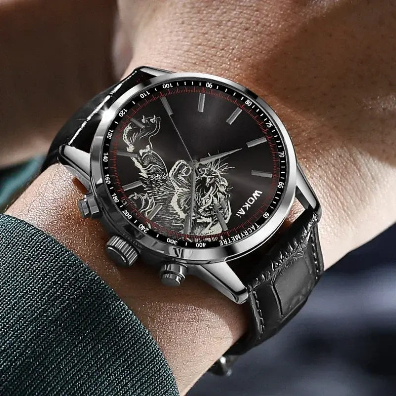 New Fashion Business High-end Watches Shi Ying Sports and Leisure Joker Belt Men's Watches