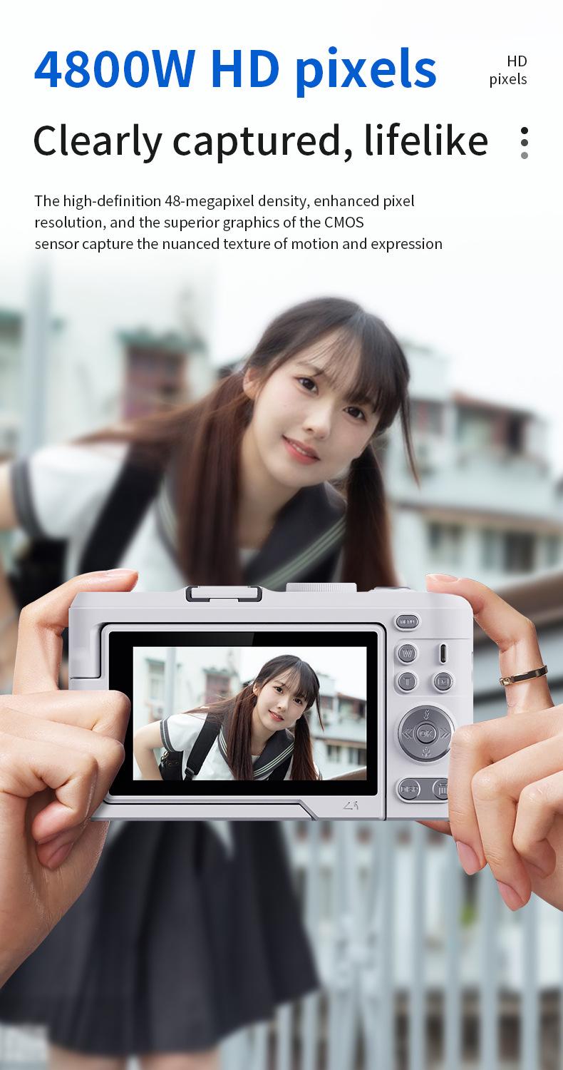 Product Introduction of HD Digital Camera Mirrorless Camera CCD Rotating Screen Student Party Selfie Beauty Camera 0