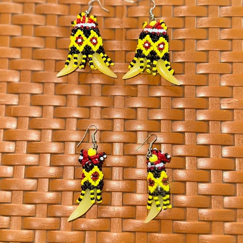 Anting Taring Manik Khas Dayak 2