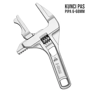 ALLEFIX Kunci Pas Pipa Multifungsi Bahan Aluminium Kuat untuk Pekerjaan di Kamar Mandi dan Dapur - 6626