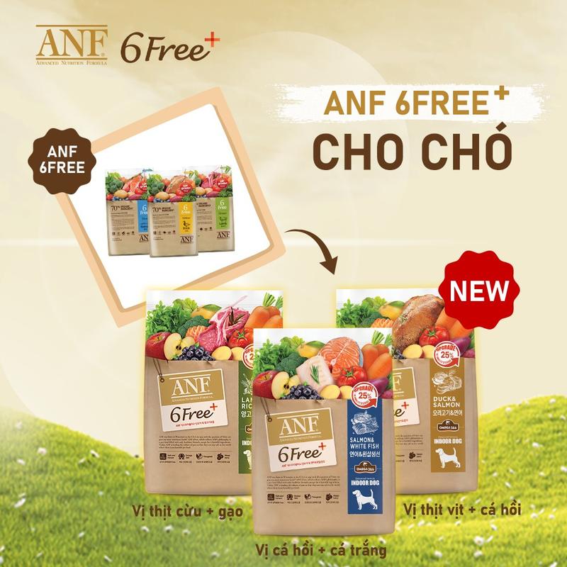 Product Introduction of (2KG/1.6KG Mẫu Mới) Hạt Hữu Cơ ANF 6FREE+ DOG cao cấp cho chó mọi lứa tuổi 3