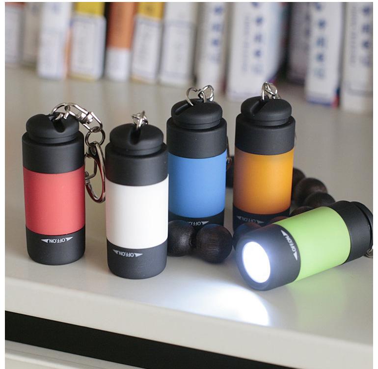 Product Introduction of Mini LED Flashlights 2-Pack, Portable Multi-Function USB Rechargeable Lights for Decoration, Non-Waterproof Nickel Battery Powered Torch, ≤36V Operation with 55mAh Capacity - Keychain Included 2