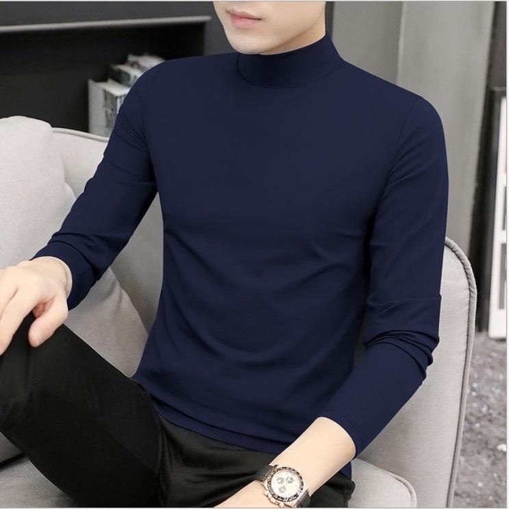 Product Introduction of [ombo Áo Giữ Nhiệt] Nam Cổ Cao Ba Phân , Áo Dài Tay Lót Nỉ Siêu Ấm chất dày dặn co giãn 4 chiều /-strong 1