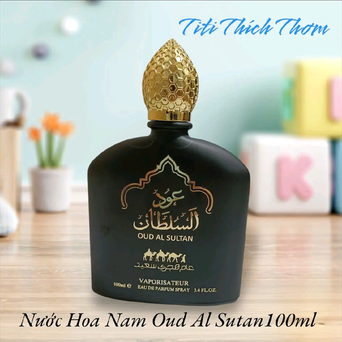 Nước Hoa Nam Oud Al Sutan Đen 100ml