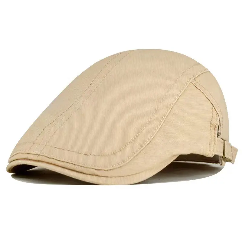 VOGUE beret women's pure cotton versatile newsboy cap for men simple forward hat