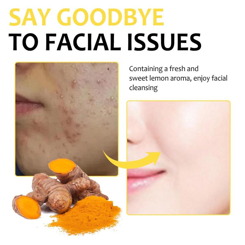 Product Introduction of Turmeric Cleansing Pad Deeply Cleanses Skin, Removes Dirt, Controls Oil and Softens Exfoliated, Tender Skin 16