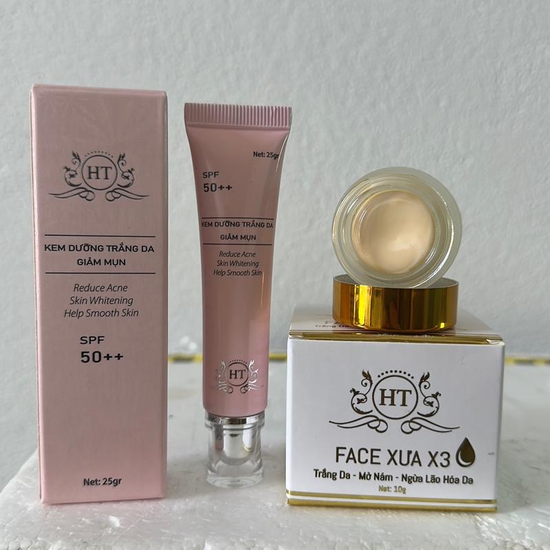 Combo 2 sản phẩm kem mụn +kem face xưa hổ trợ dưỡng da