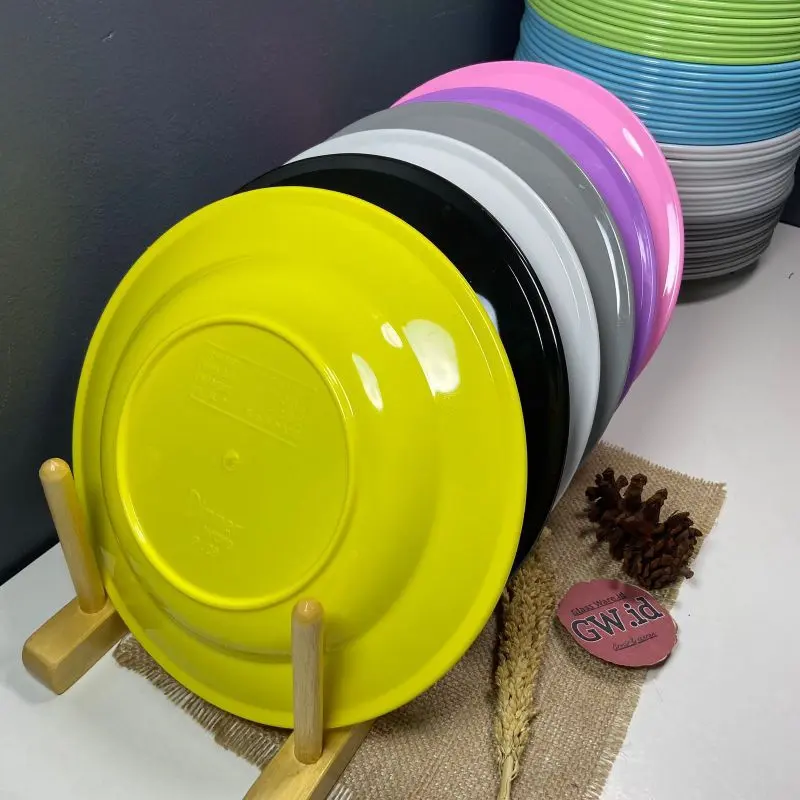glassware_Id^_^ ( 1. PCS ) Piring Makan Melamine Dinner 9.Inc - 32.Cm Tebal Anti Pecah Tahan Panas / Piring Makan Besar / Piring Melamin / Piring / Melamine Original / Perabot Rumah Tangga / Peralatan Makan / Piring Makan Melamin Tahan Panas