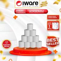 Gambar Iware Kertas Kasir Struk Thermal 80X40Mm Paper Roll Cocok untuk Kasir Parkir Antrian - 80X80 dari Iware.id Kota Administrasi Jakarta Pusat 2 Tokopedia