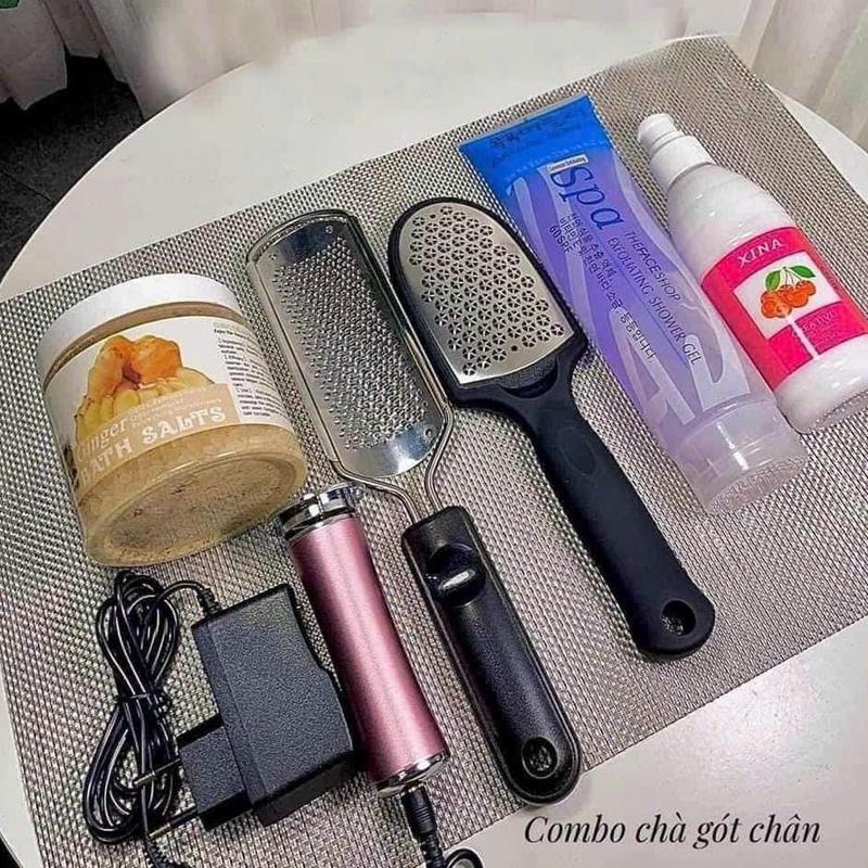 Combo Máy Chà Gót Chân với Thiết Kế Nhỏ Gọn - Làm Nail