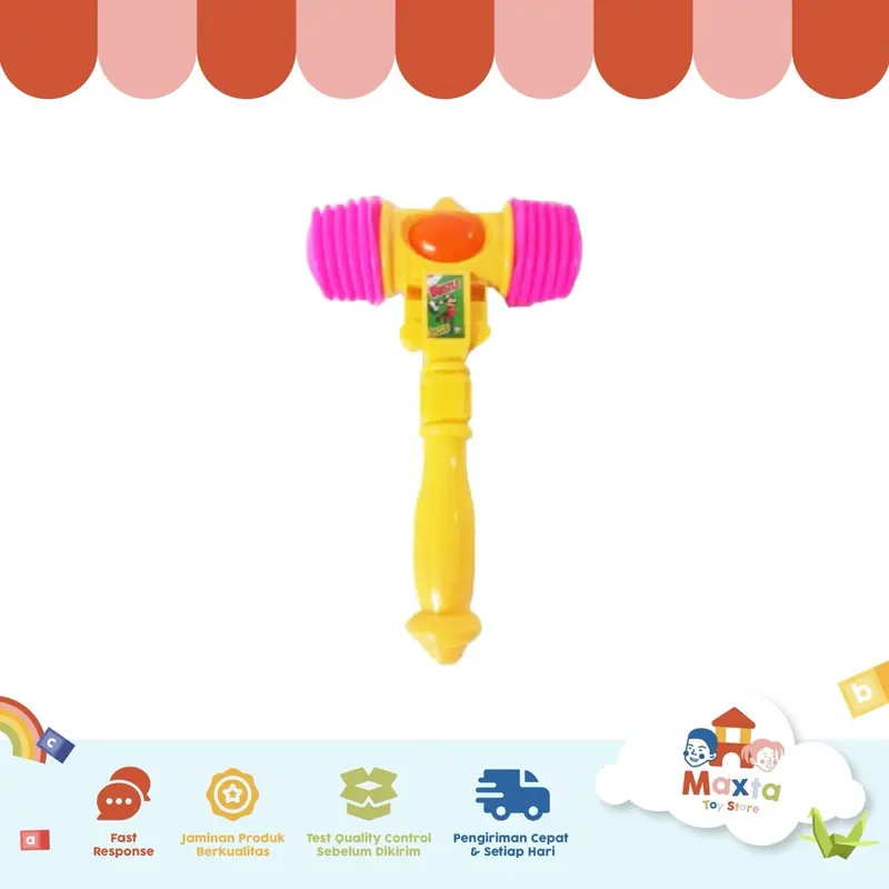 Mainan palu / hammer whistle bisa bunyi 6