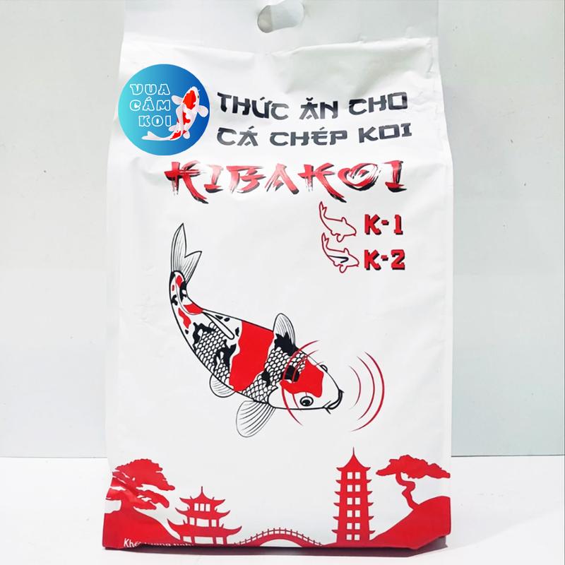 Kibakoi Bao 5Kg - Cám Cá Koi 2 trong 1 vừa tăng trưởng, vừa tăng màu - Hạt viên nổi 4 ly và 6 ly