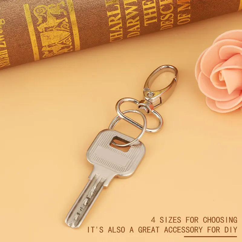20Pcs Zinc Alloy Bag Clasps Swivel Trigger Clips Keychain Key Ring Hooks (20mm) 2