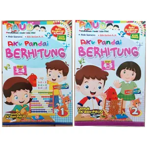 Paket isi 2 Buku Anak Paud Kreatif Aku Pandai Berhitung Serba Jaya Soft Cover