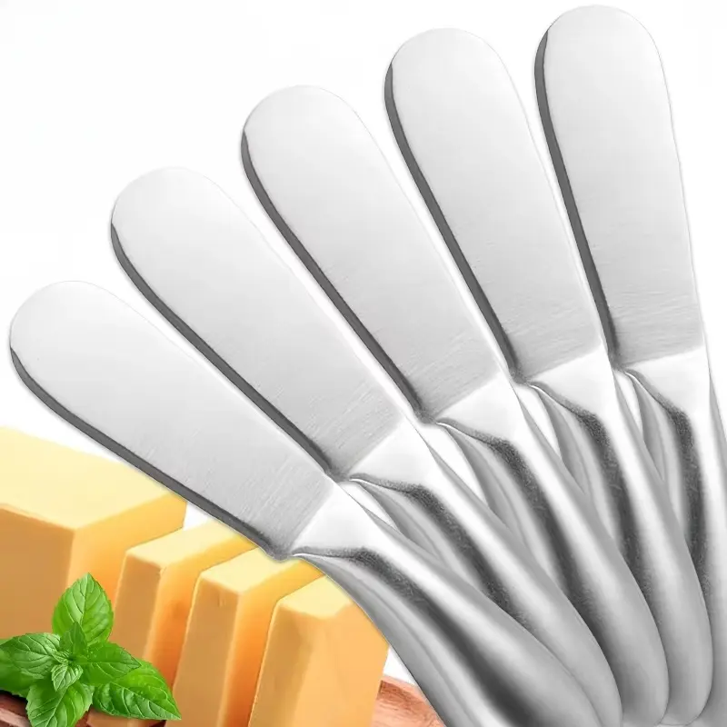 Stainless Steel Butter Knife Household Kitchen Cheese Jam Spreaders Wipe Cream Applying Tool Baking Gadgets
