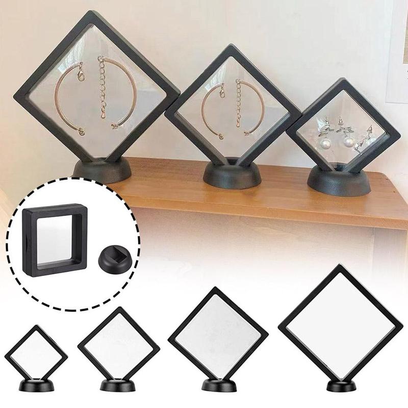 Membrane 3D Display Suspended Frame Antioxidation Film Photo Case Black Box 0