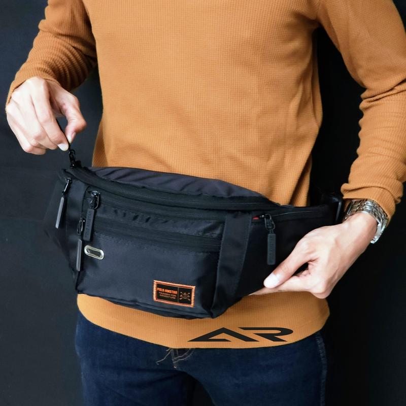 Tas Selempang Pria POLO AMSTAR Original Waistbag Extra Organizer pinggang 4