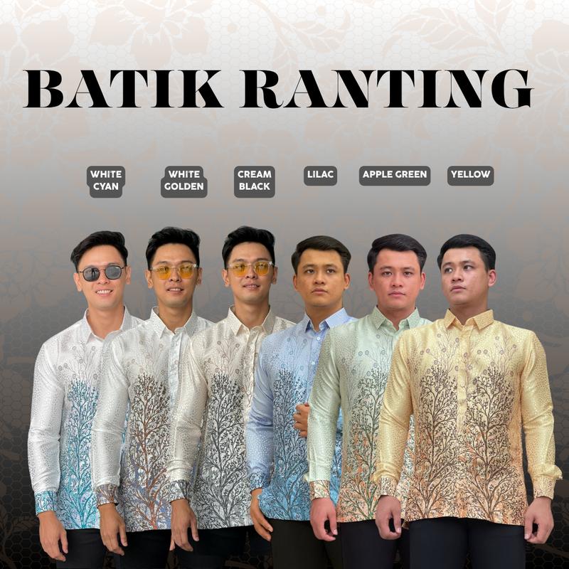 Kemeja Batik Malaysia Long Sleeve KOLEKSI RANTING - TikTok Shop Malaysia