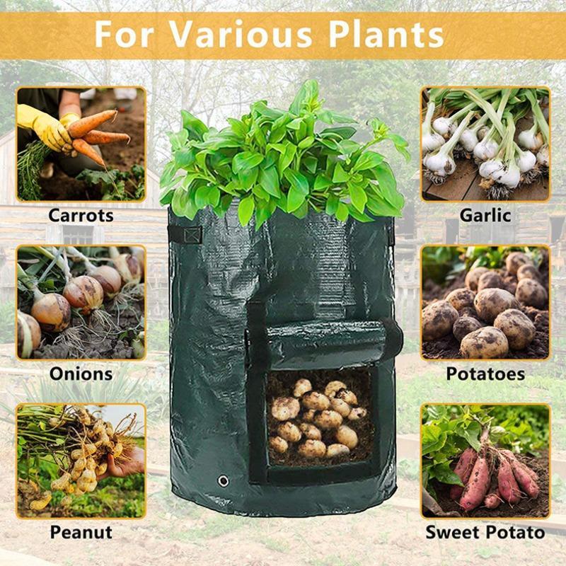 Plant Growing Potato Grow Bag, Multifunctional Planting Bag with Handle, Garden Accessories for Onion, Fruit, Tomato, Carrot 3