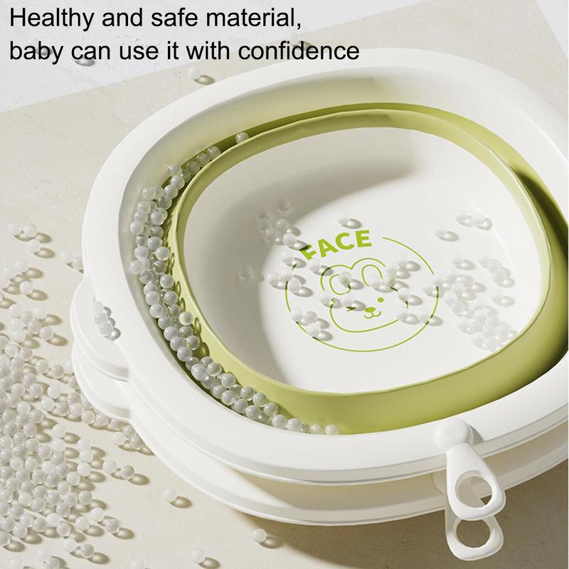 Cartoon Print Foldable Wash Tub Foldable Baby Bathtub, Stable Stable Kids Wash Basin Bottle Wash Basin 5