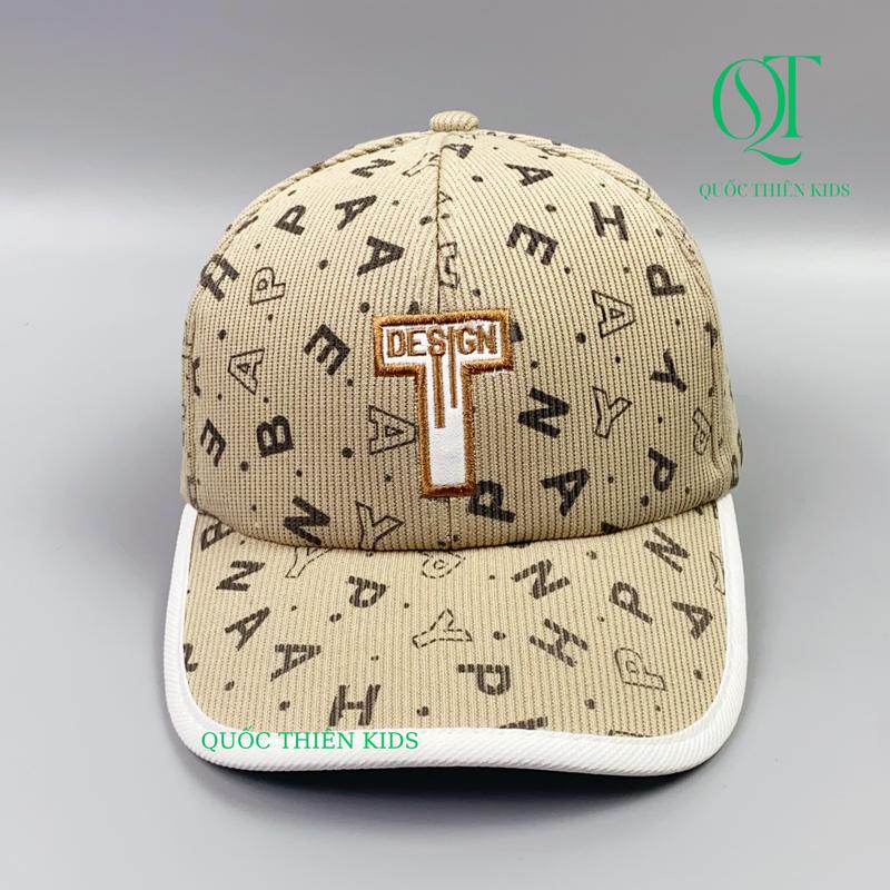 Product Introduction of [Mũ nón trẻ em 4-10 tuổi ] Mũ lưỡi trai chữ logo DESIGN vải thun tăm , nón kết vải đẹp cho bé  - Ms QT84 9