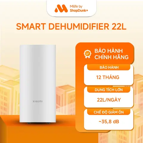 Máy Hút Ẩm Xiaomi Smart Dehumidifier 22L chính hãnġ BH 12 Tháng