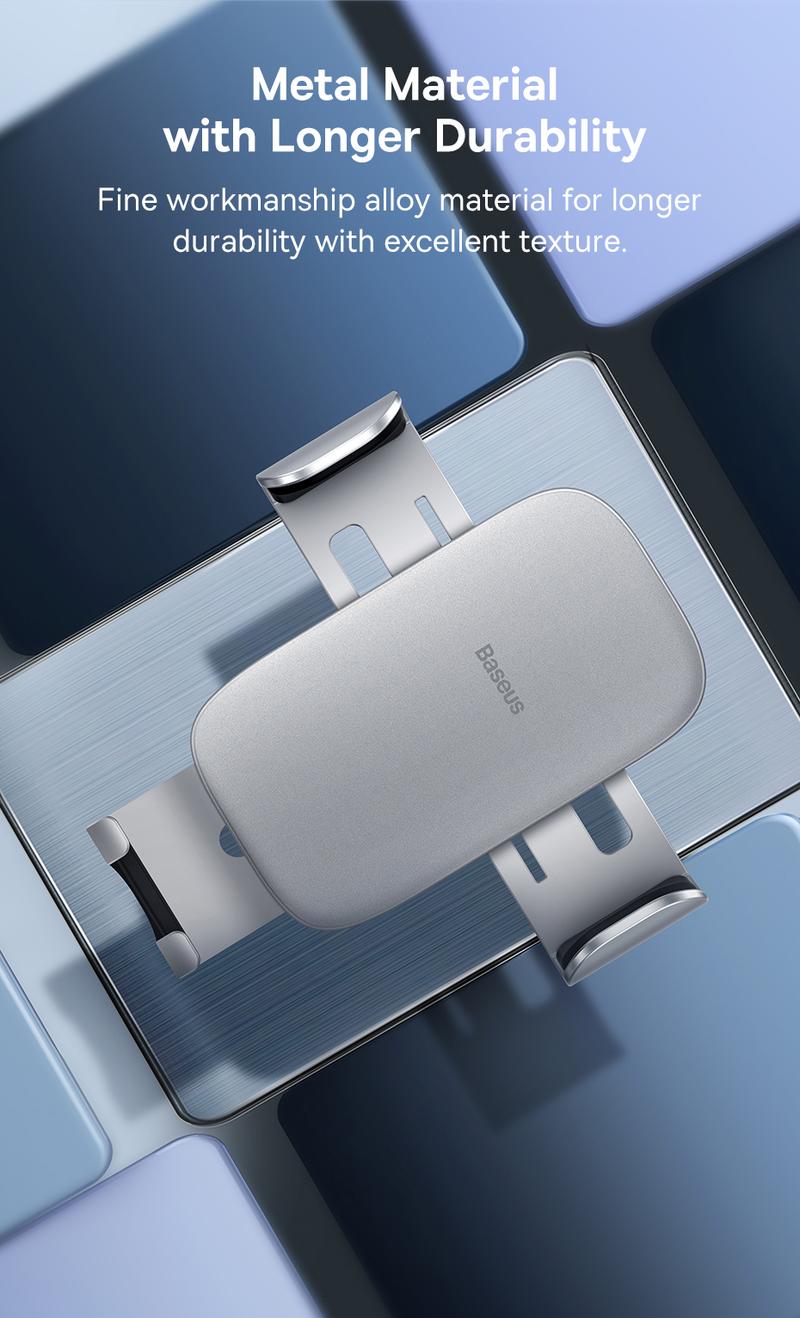 Product Introduction of Pemegang Telefon Graviti Kereta Logam, Baseus, Untuk Bolong Udara, Pelekap Kereta, Serasi dengan Telefon Samsung, iPhone dan Xiaomi, Penyangga Pemegang Kereta, Sesuai untuk Telefon 4.7-6.7 inci 7