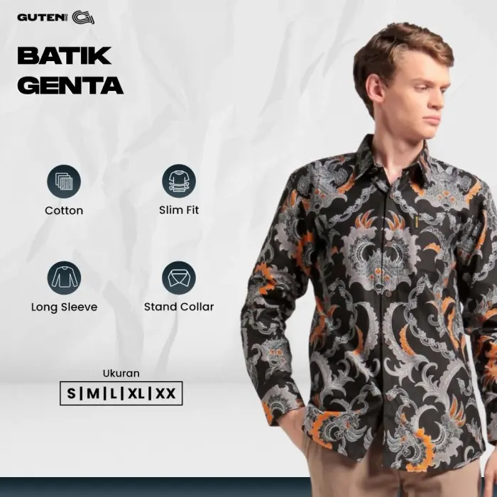 Guten Inc  Genta Kemeja Batik Pria 4