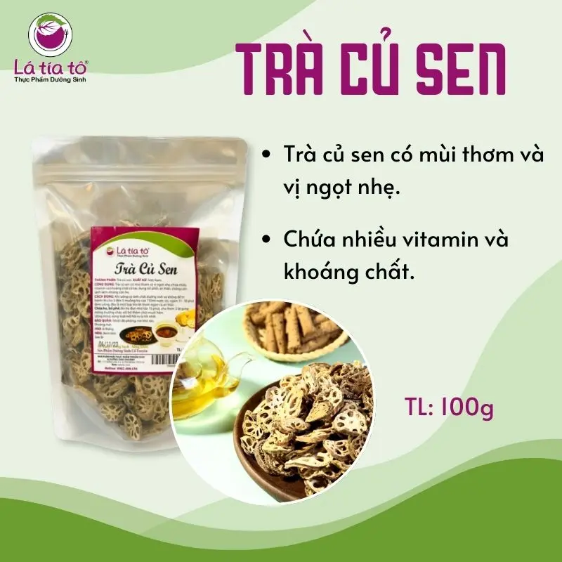 TRÀ CỦ SEN SẤY KHÔ - NGỦ NGON