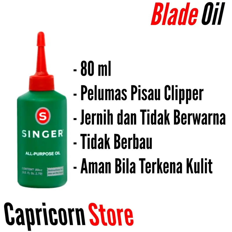 Minyak Singer Oil Clippper Pelumas Mata Clipper Garansi Pabrik 2