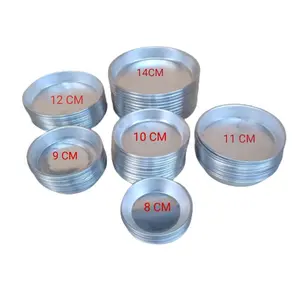 Cetakan loyang fizza mini  Aluminium  harga lusinan ukuran 8 9 10 12 14 16 cm  Pizza
