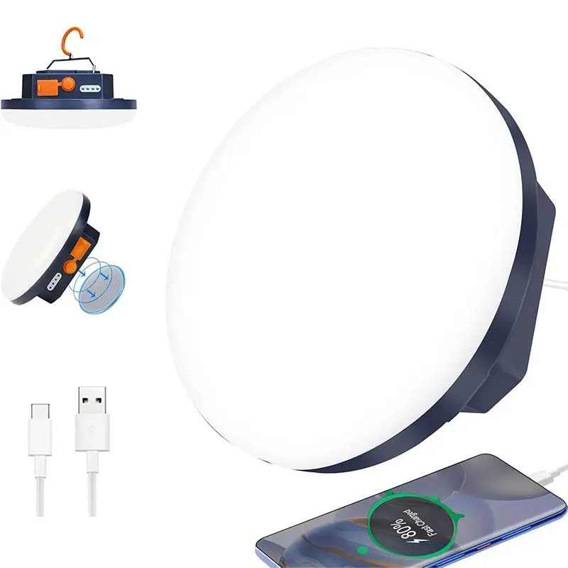 Rechargeable Hanging Tent Light, Portable Outdoor Night Market Light, Emergency Light for Hurricane Tsunami Disasters