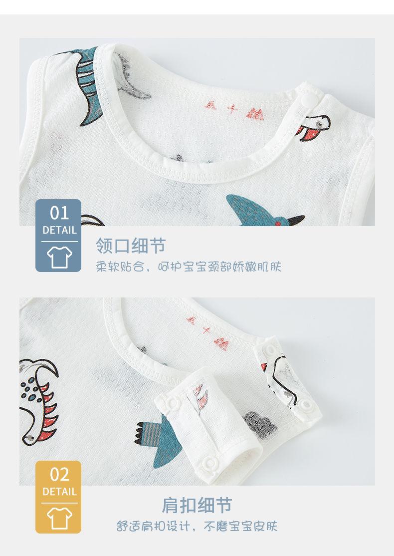 Product Introduction of Baby Rompers Baby Boy Summer Thin Newborn Sleeveless Leotard Baby Girl Pure Cotton Boneless Triangle Rompers Summer 6